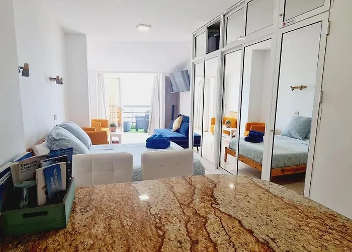 公寓 Salema Beach, Primera Linea En Playa De Canteras 大加那利岛拉斯帕尔马斯